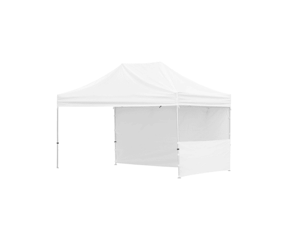 4.5m x 3m Gazebo Steel Frame - 1 S/Half-Wall - 1 L/Full-Wall