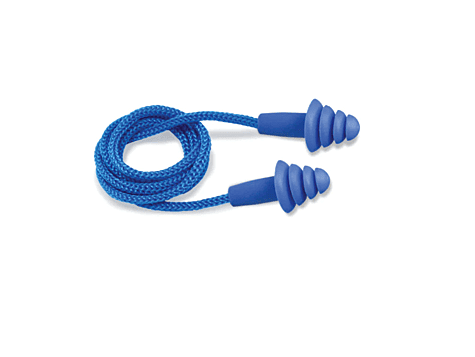 Pioneer Volume - Reusable Earplugs Corded with Metal Detector