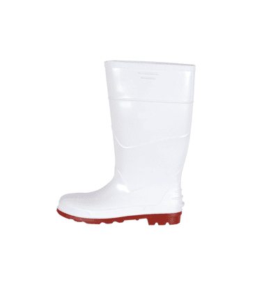 Pioneer White With Red Sole Gumboot