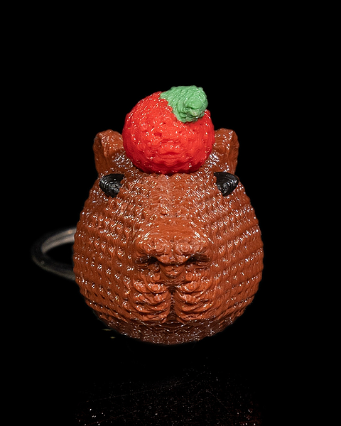 Capy Crochet Keychain