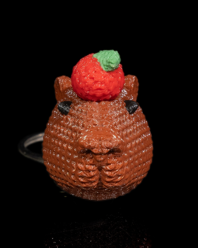 Capy Crochet Keychain