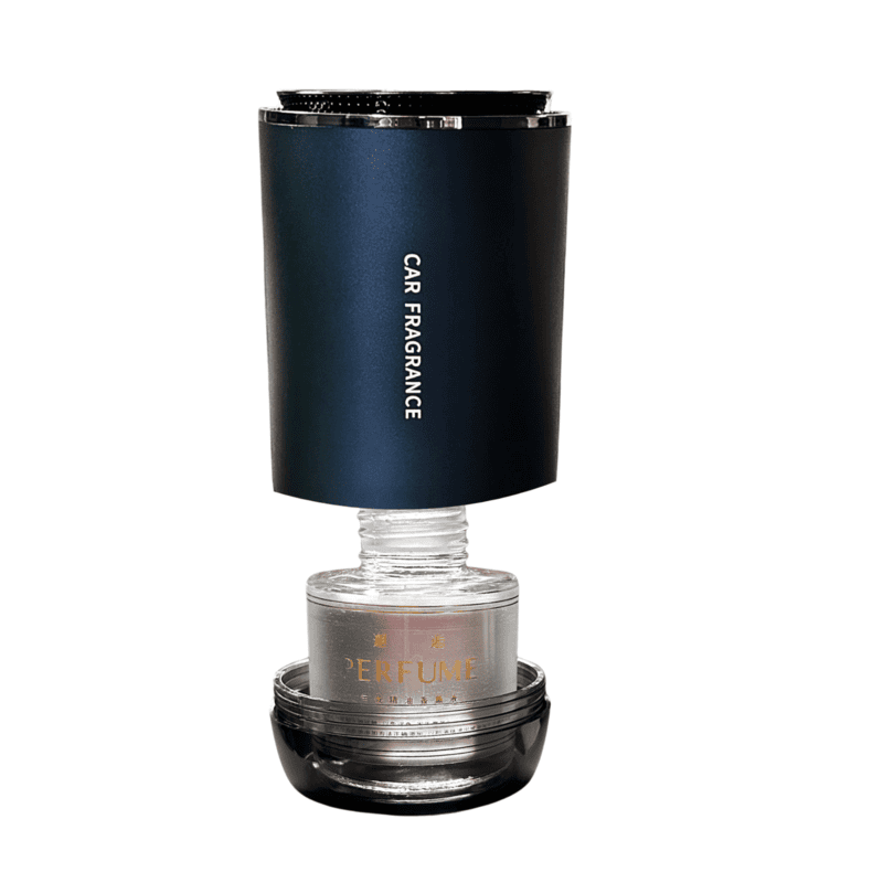 Car Fragrance Diffuser - Long-Lasting Air Freshener with Refillable Perfume Bottle