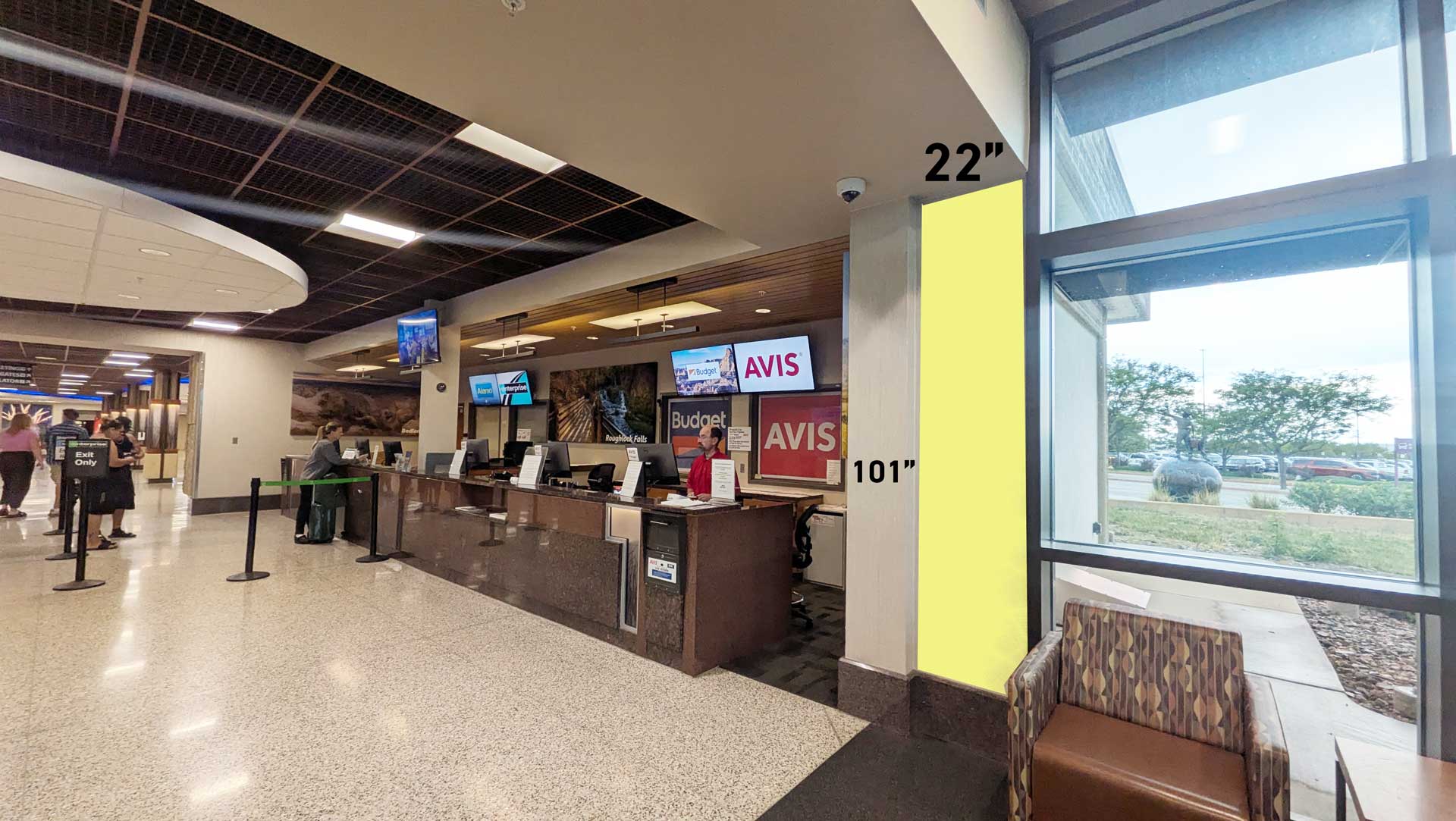 Car Rental Waiting Wall