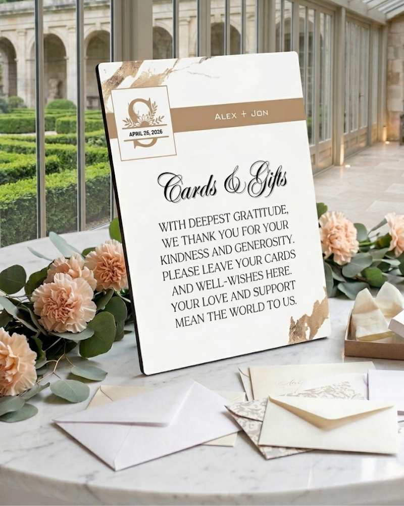 Knot Series Reception Easel Signs
