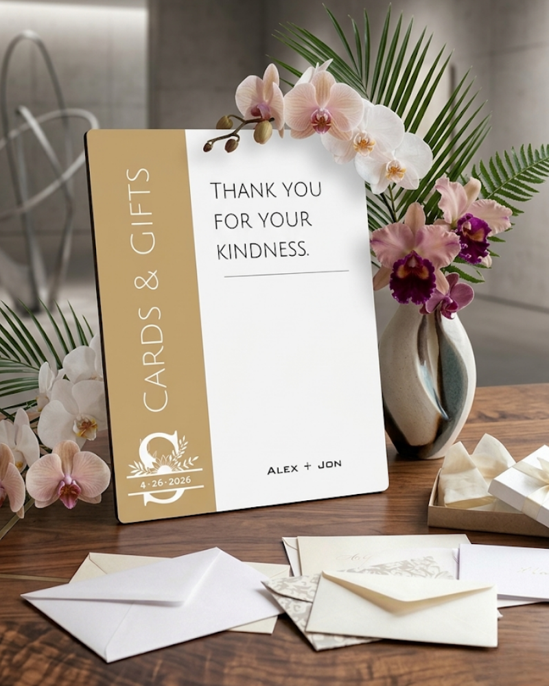 Knot Series Reception Easel Signs