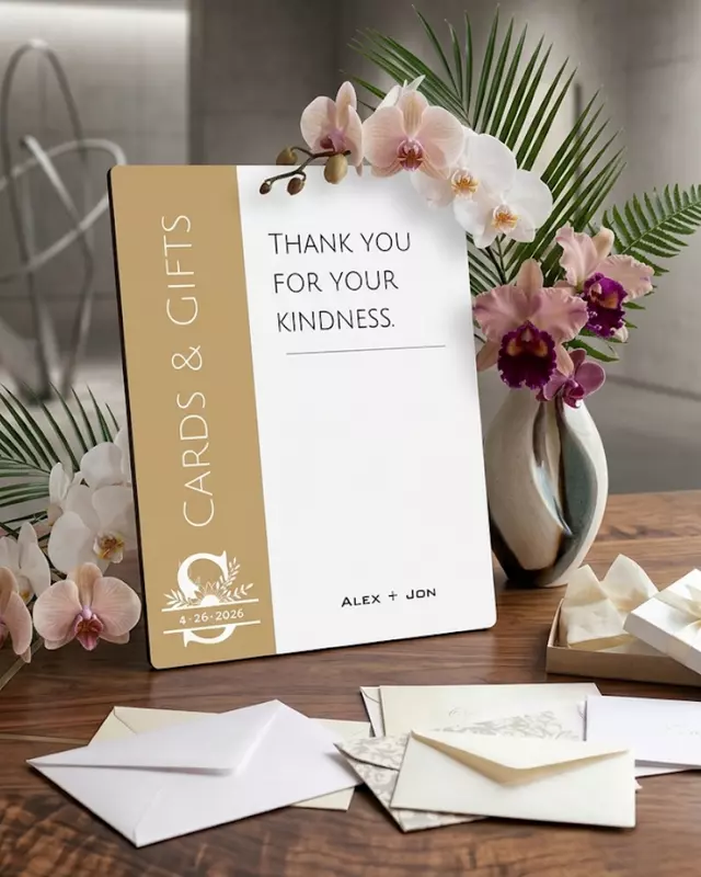Knot Series Reception Easel Signs