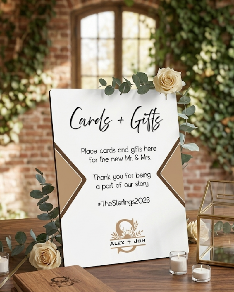 Knot Series Reception Easel Signs