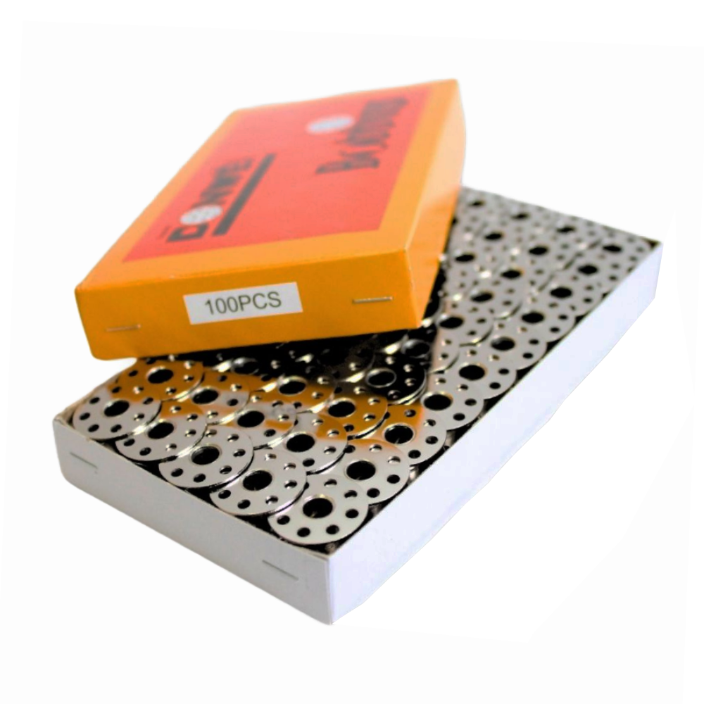 Carretel Metálico Con Hueco (Plana) Caja X 100 Unidades Carretel Metálico Con Hueco (Plana) Caja X 100 Unidades