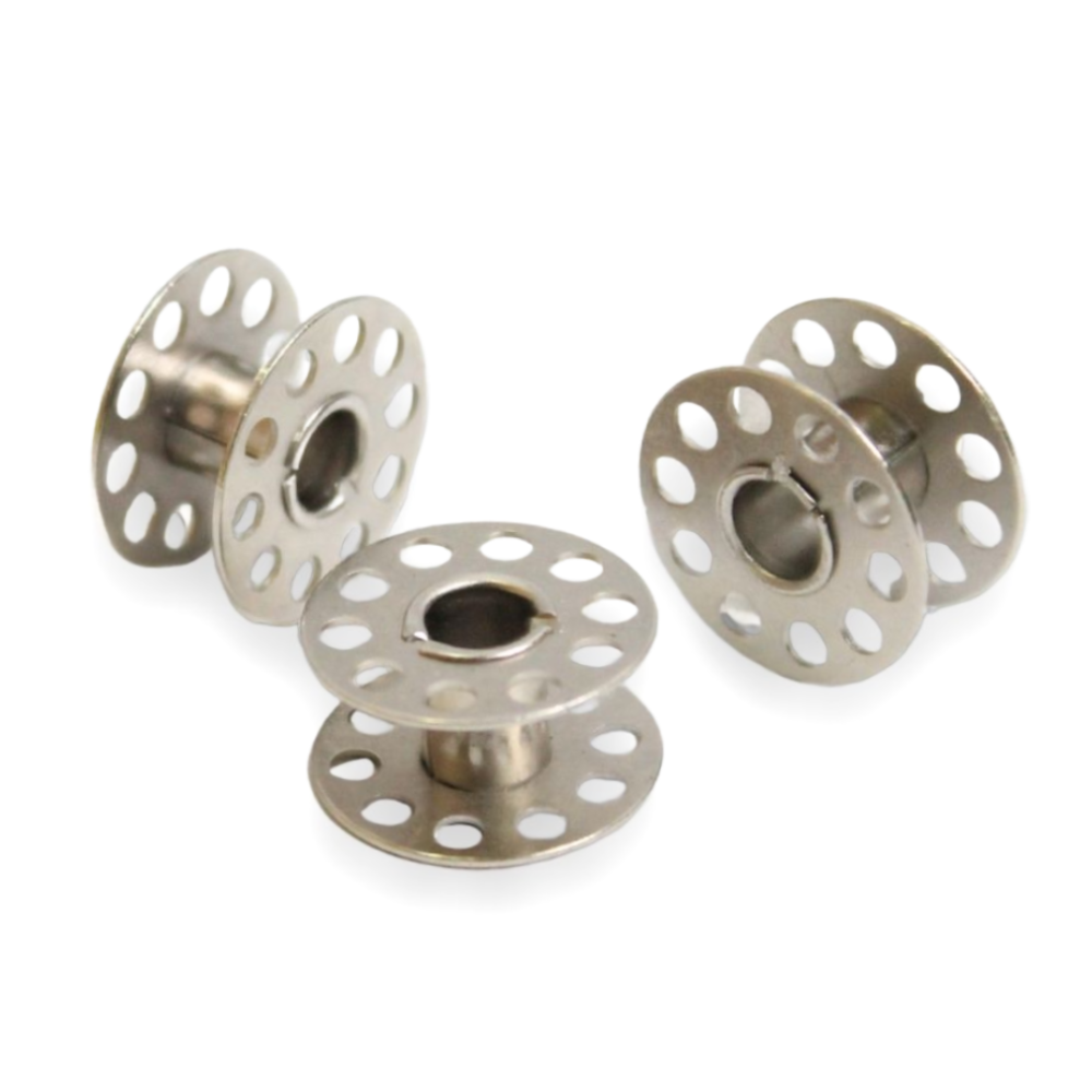 Carretel Metálico Con Hueco (Plana) Caja X 100 Unidades