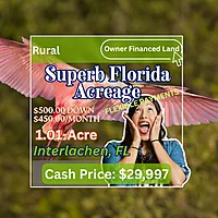 Carrie Way Lot on a Dirt Road - 1.01 Acres of Land in Interlachen