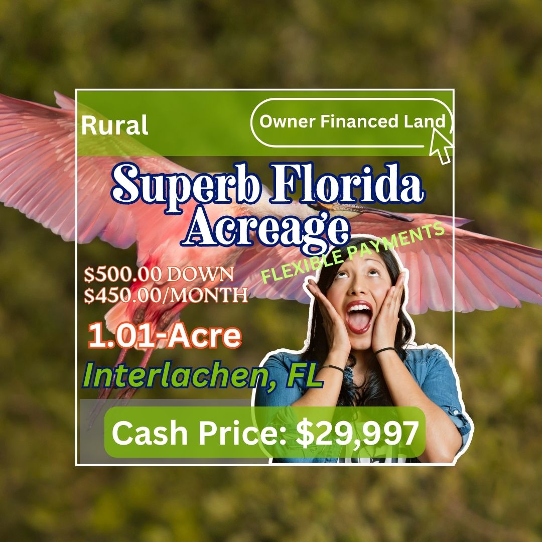 Carrie Way Lot on a Dirt Road - 1.01 Acres of Land in Interlachen