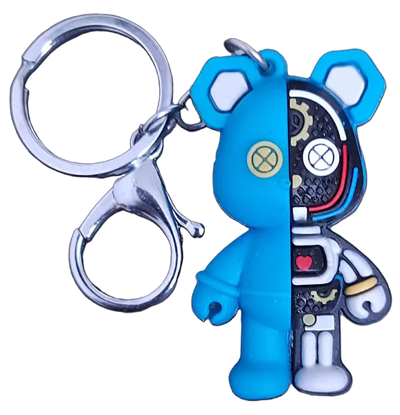 Cartoon Mechanical Bear Keychains