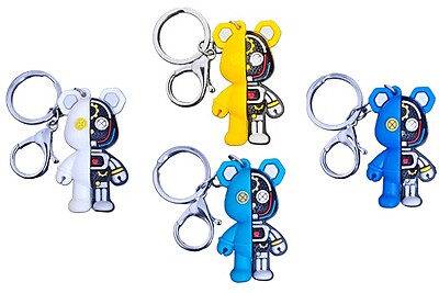 Cartoon Mechanical Bear Keychains