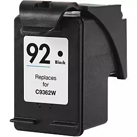 Cartouche Jet D'Encre HP 92 Compatible Black