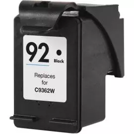 Cartouche Jet D'Encre HP 92 Compatible Black
