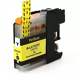 Cartouche Jet d'Encre Brother LC101/LC103 XL Compatible Yellow