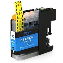 Cartouche Jet d'Encre Brother LC101/LC103 XL Compatible Cyan