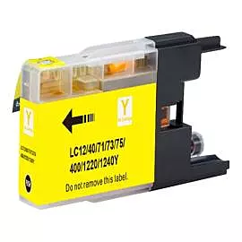 Cartouche Jet d'Encre Brother LC71/LC75 XL Compatible Yellow