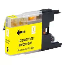 Cartouche Jet d'Encre Brother LC71/LC75 XL Compatible Yellow