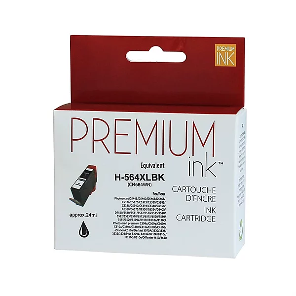Cartouche Jet d'Encre HP 564 XL Compatible Black