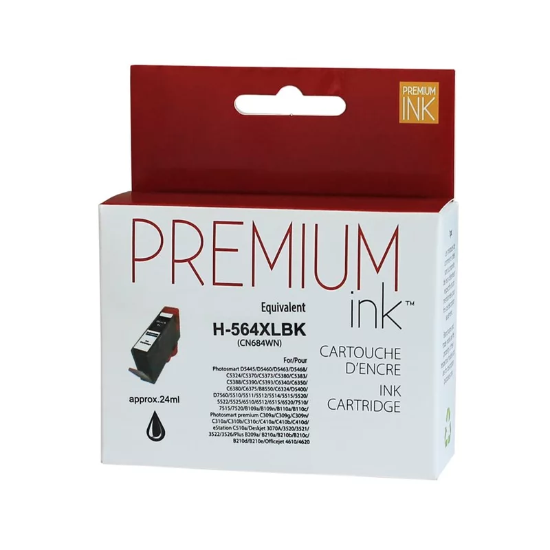 Cartouche Jet d'Encre HP 564 XL Compatible Black Photo