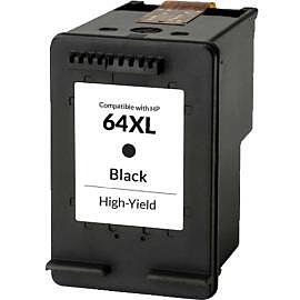 Cartouche Jet d'Encre HP 64 XL Compatible Black