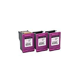 Cartouche Jet d'Encre HP 65 XL Compatible Color ( 3x Cartouches + 1 Tête d'Impression )