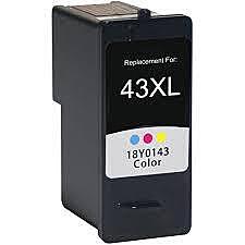 Cartouche Jet d'Encre Lexmark 43 XL Compatible Color