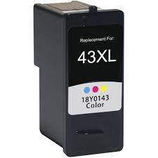 Cartouche Jet d'Encre Lexmark 43 XL Compatible Color