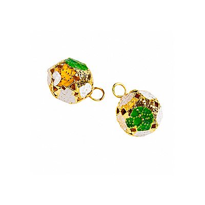 Cascabel 12Mm Multicolor Verde Paquete X 200 Unidades