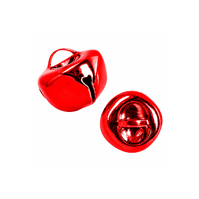 Cascabel 12Mm Rojo Paquete X 100 Unidades