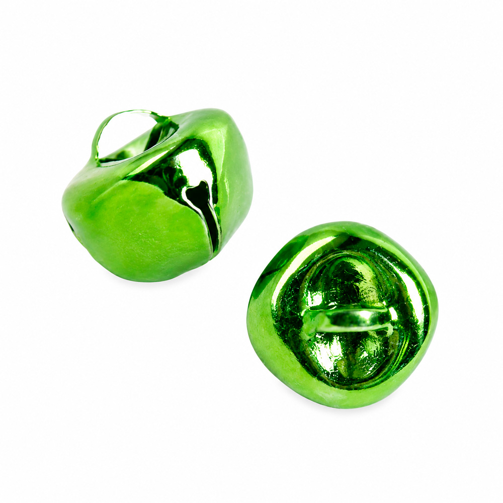 Cascabel 15Mm Verde Paquete X 100 Unidades