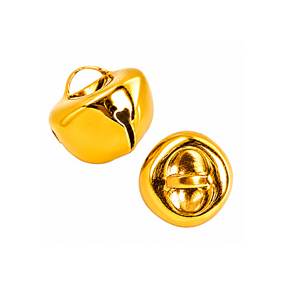Cascabel 16 Mm Dorado Paquete X 100 Unidades