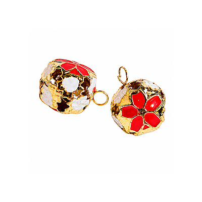 Cascabel 18 Mm Multicolor Rojo Paquete X 100 Unidades
