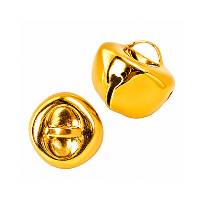 Cascabel 20 Mm Dorado Paquete X 100 Unidades