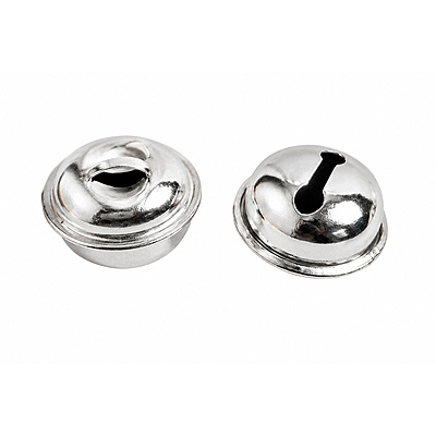 Cascabel 20 Mm Plano Plata Paquete X 100 Unidades