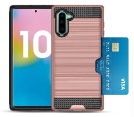 Case Samsung Galaxy Note 10 Plus 5G Antichoc Rose Gold- Hybride avec fente pour carte