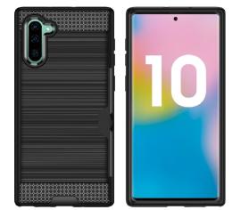 Case Samsung Galaxy Note 10 Plus 5G Antichoc Noir - Hybride avec fente pour carte