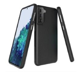 Case Samsung Galaxy S21 Plus 5G Antichoc Noir - Triangle Avec Grains Antidérapants