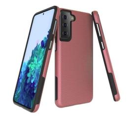 Case Samsung Galaxy S21 Plus 5G Antichoc Rose Gold - Triangle Avec Grains Antidérapants