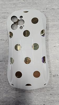 Case Apple IPhone 12 Pro Max Blanc Avec details dores
