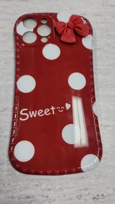 Case Apple IPhone 12 Pro Max Rouge Avec details Blanc