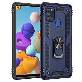 Case Samsung A21S/ A71 / A81 / A91 / Note 10 Lite Blue - Aimant