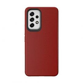 Case Samsung Galaxy A33 5G Triangle Avec Grains Antiderapants Rouge