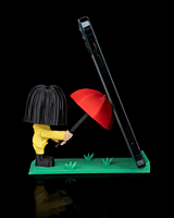 Caught in the Rain Phone Holder