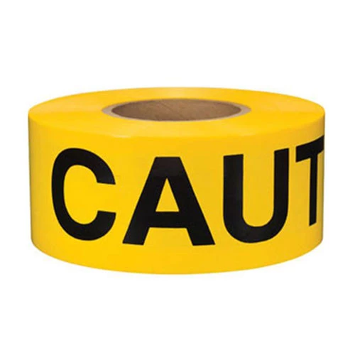 Yellow caution tape, 2 mil, 3"X1000'