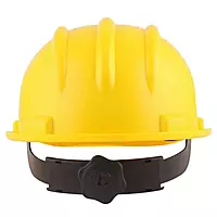 Karam Plastic Yellow Cradle Ratchet Type Safety Helmet, PN 521 4.3