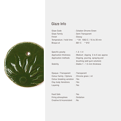 Sara Low Fire Celadon Chrome Green Sara Low Fire Celadon Chrome Green