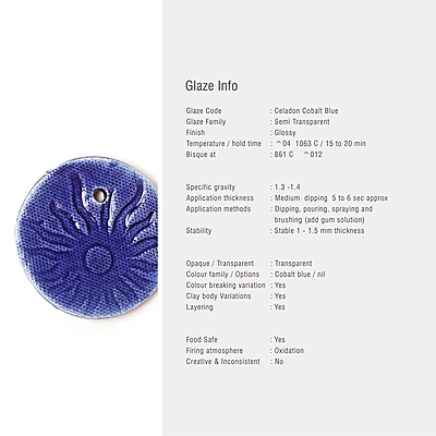 Sara Low Fire Celadon Cobalt Blue Sara Low Fire Celadon Cobalt Blue