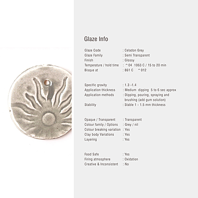 Sara Low Fire Celadon Grey Sara Low Fire Celadon Grey